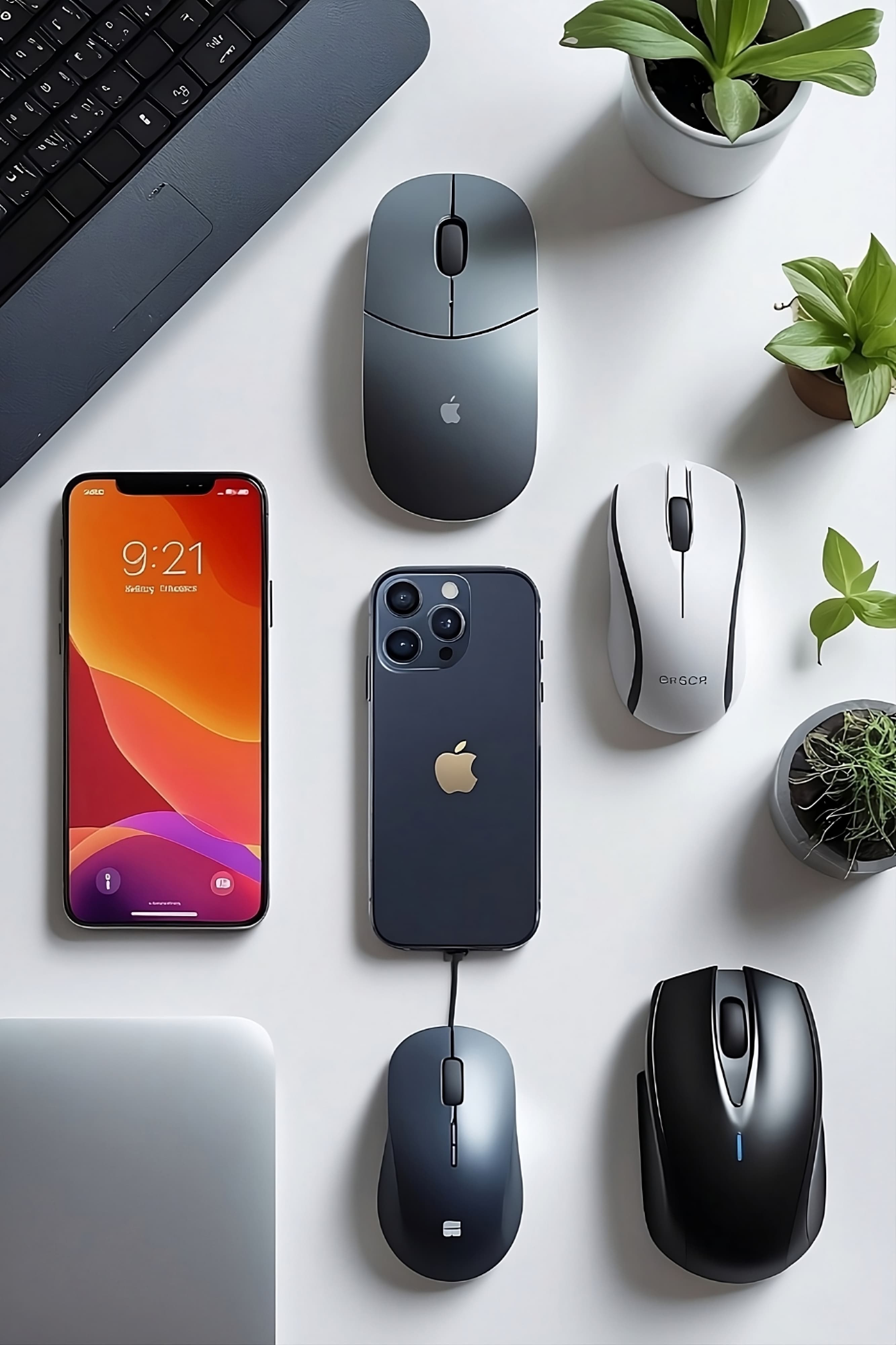 Modern tech workspace